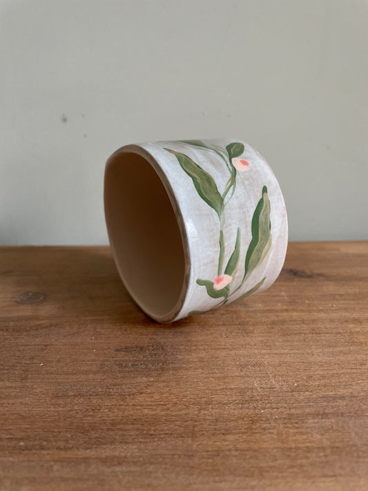 Tasse fleur en céramique