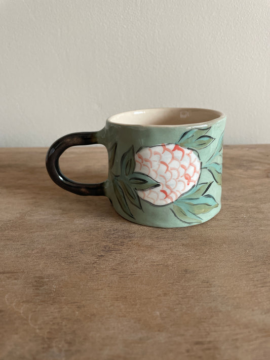 Mug fleuri en céramique