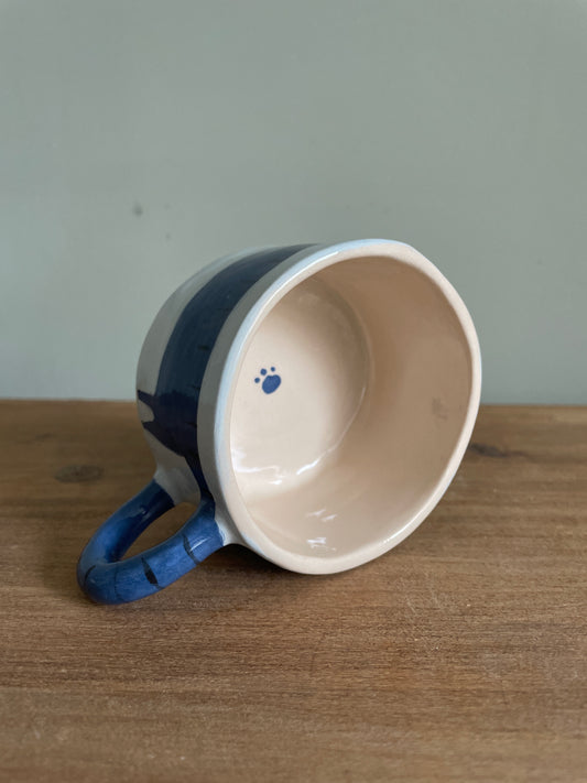 Tasse chat saucisse en céramique