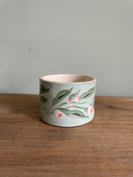 Tasse fleur en céramique